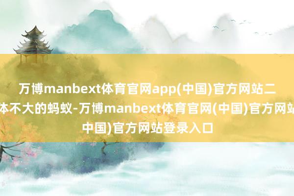 万博manbext体育官网app(中国)官方网站二是一只肉体不大的蚂蚁-万博manbext体育官网(中国)官方网站登录入口