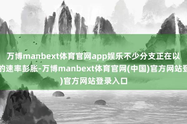 万博manbext体育官网app娱乐不少分支正在以相配快的速率彭胀-万博manbext体育官网(中国)官方网站登录入口