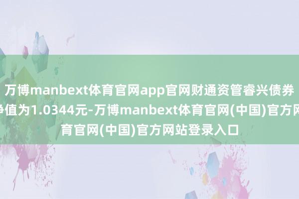 万博manbext体育官网app官网财通资管睿兴债券A最新单元净值为1.0344元-万博manbext体育官网(中国)官方网站登录入口